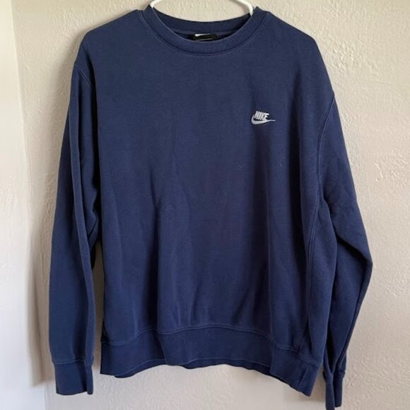 Nike Crewneck (Size L, Navy Blue) - Picture 1 of 4